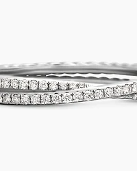 DY Crossover® Micro Pavé Band Ring Platinum with Diamonds, 3.14mm