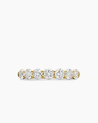 DY Eden Partway Band Ring 18K Yellow Gold with Diamonds