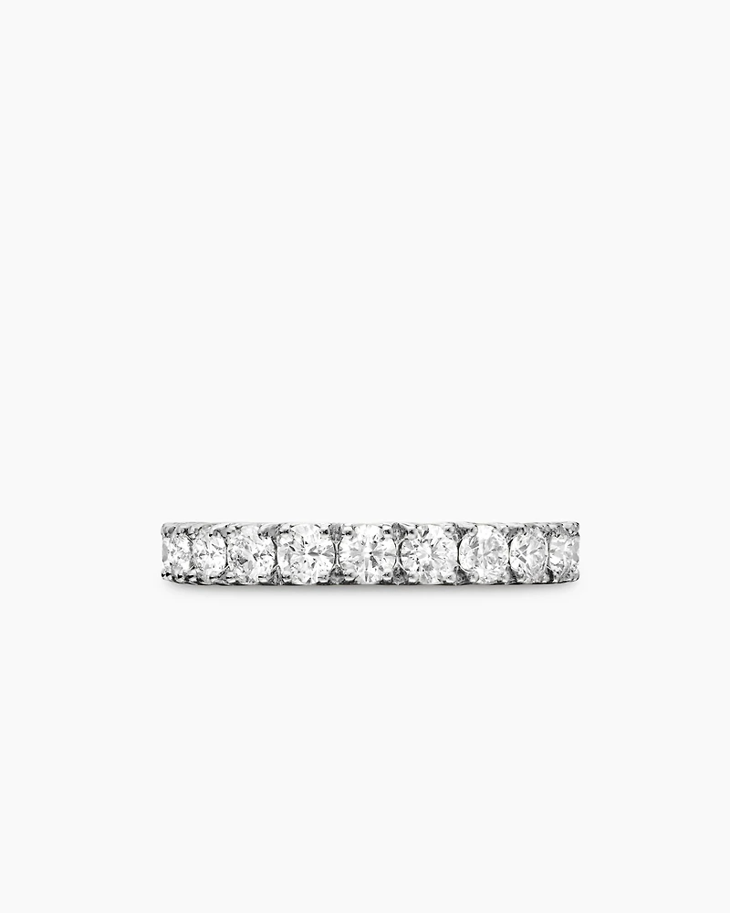 DY Eden Eternity Band Ring Platinum with Diamonds, 3.2mm