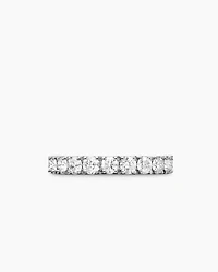 DY Eden Eternity Band Ring Platinum with Diamonds, 3.2mm