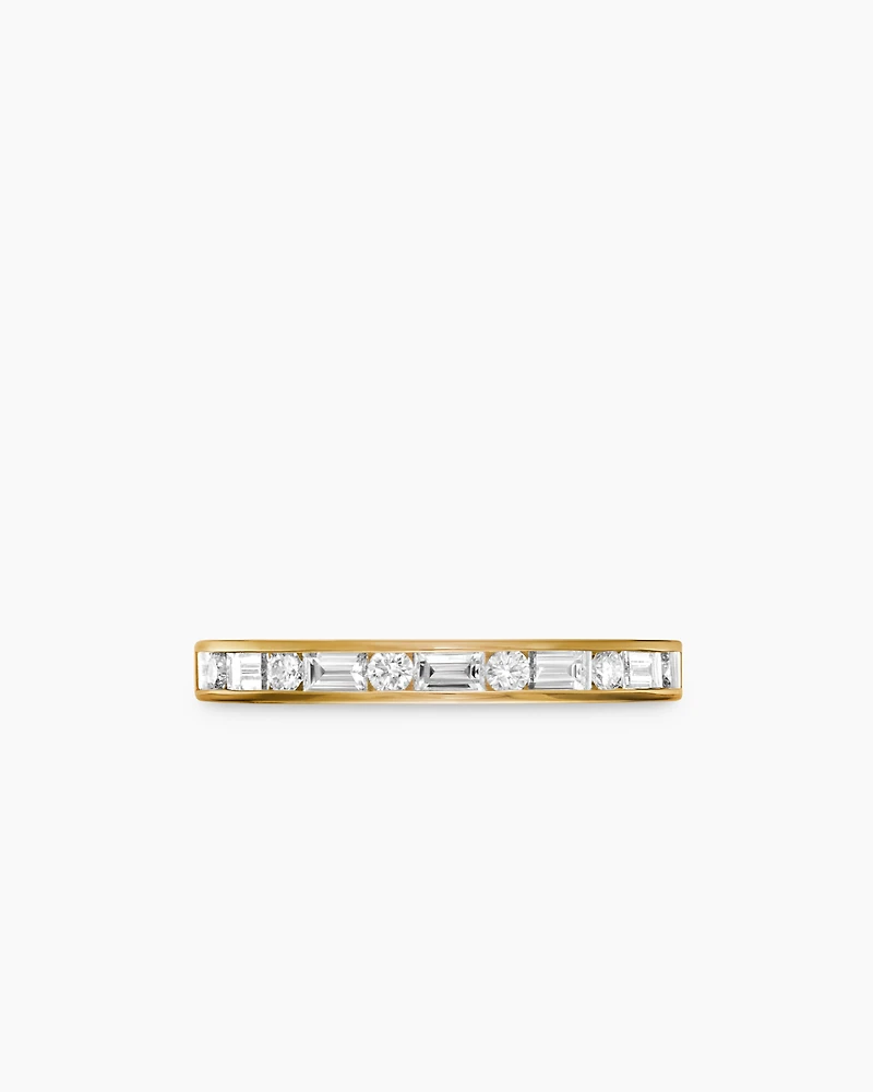 DY Eden Partway Alternating Diamond Band Ring 18K Yellow Gold with Diamonds, 2.8mm