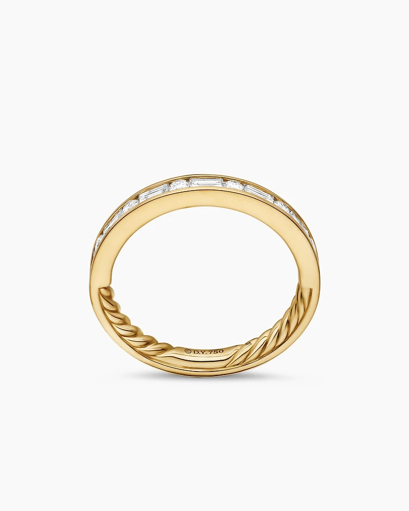 DY Eden Partway Alternating Diamond Band Ring 18K Yellow Gold with Diamonds, 2.8mm