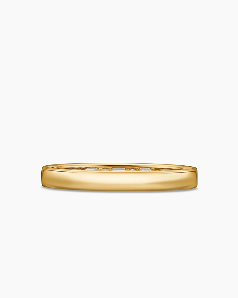 DY Eden Partway Alternating Diamond Band Ring 18K Yellow Gold with Diamonds, 2.8mm