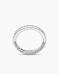 DY Eden Partway Alternating Diamond Band Ring Platinum with Diamonds, 2.8mm