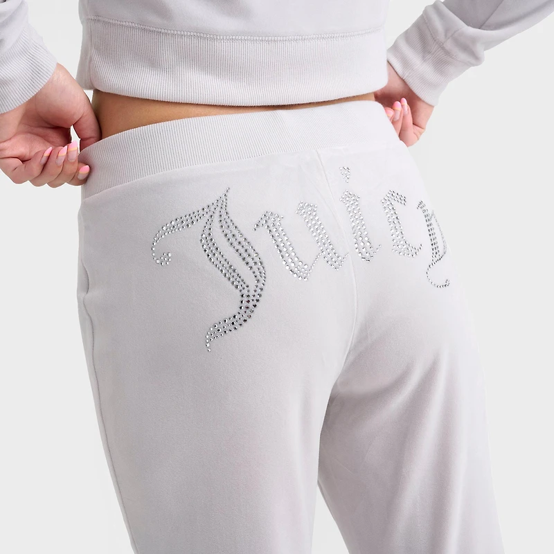 Women's Juicy Couture OG Big Bling Velour Track Pants