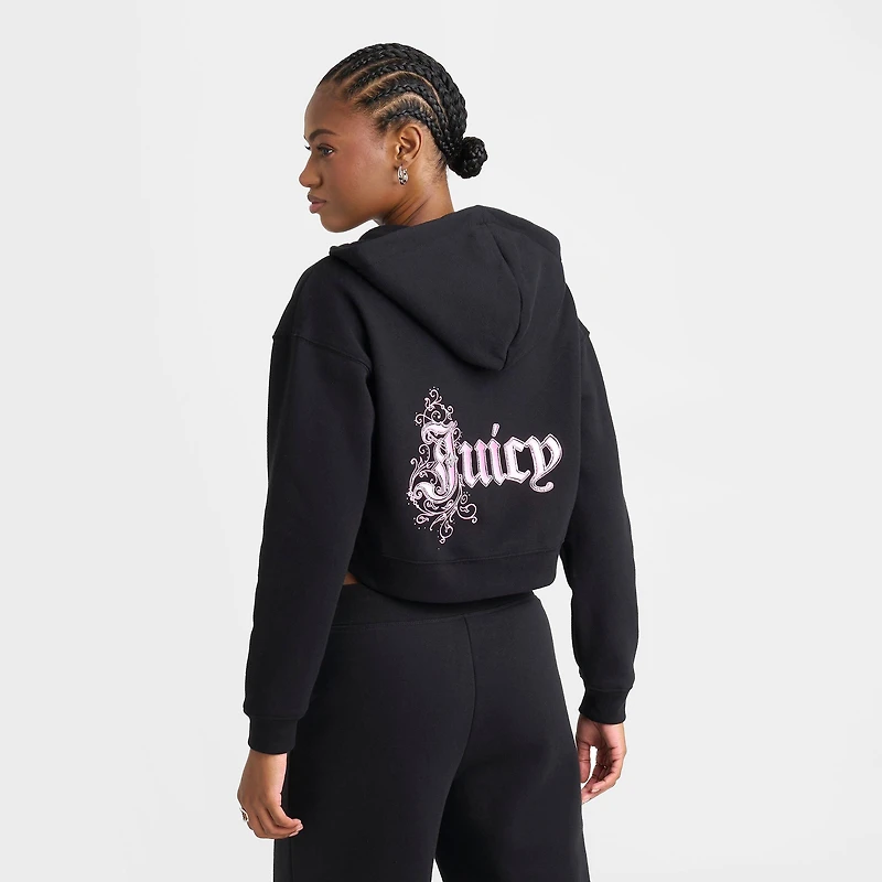 Women's Juicy Couture Ren Cropped Full-Zip Hoodie