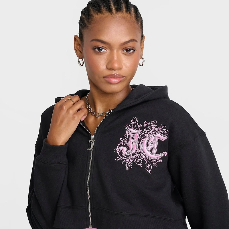 Women's Juicy Couture Ren Cropped Full-Zip Hoodie