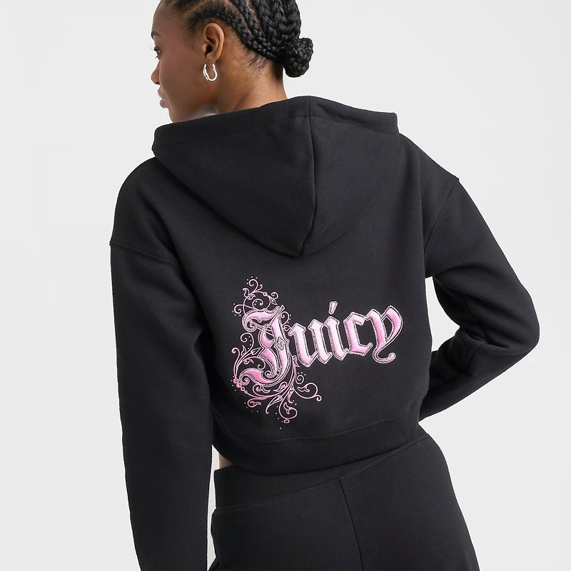 Women's Juicy Couture Ren Cropped Full-Zip Hoodie