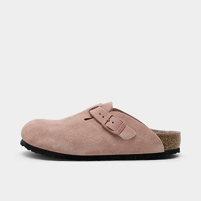 Little Kids' Birkenstock Boston Suede Leather Clogs