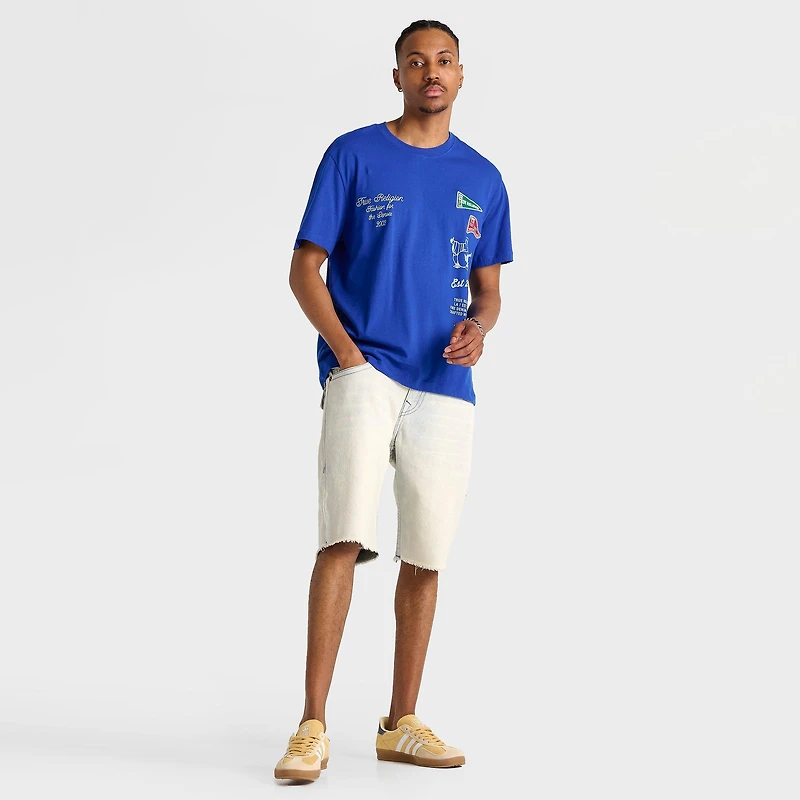 Men's True Religion Ricky Frayed Flap Denim Shorts