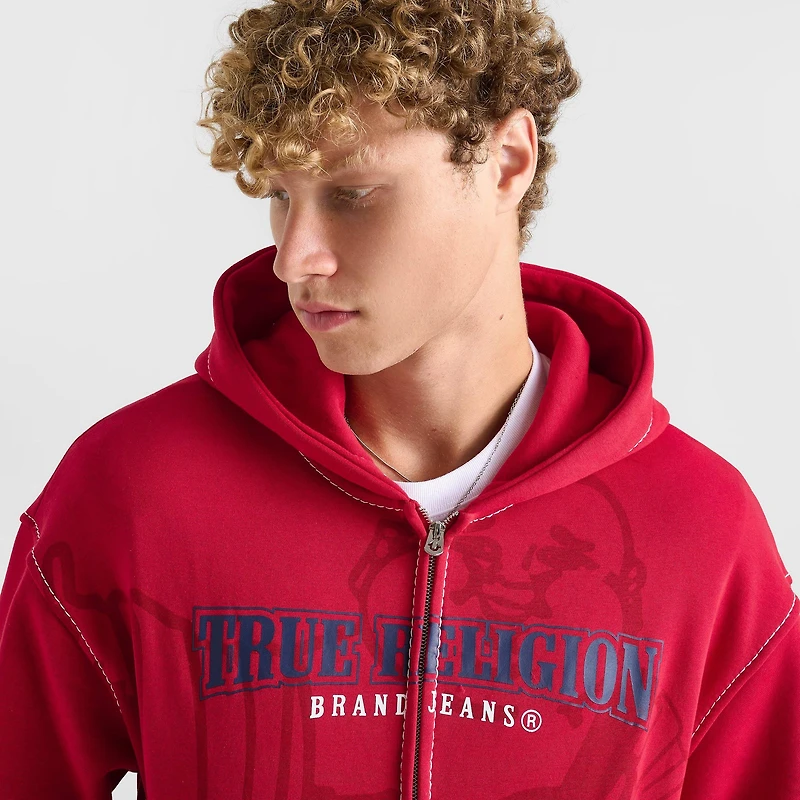 Men's True Religion Buddha Big T Full-Zip Hoodie