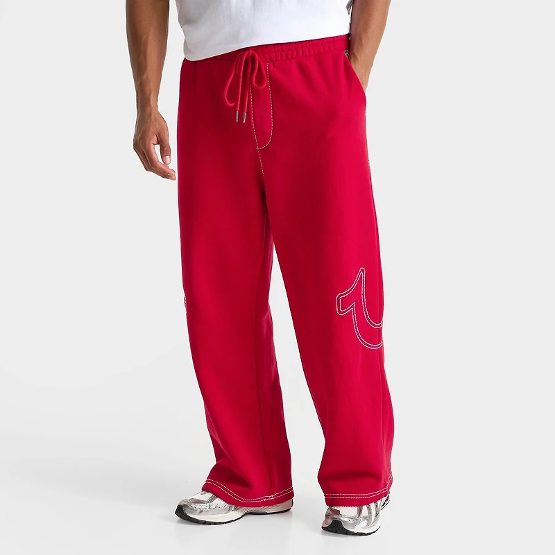 Men's True Religion Big T Baggy Fleece Sweatpants