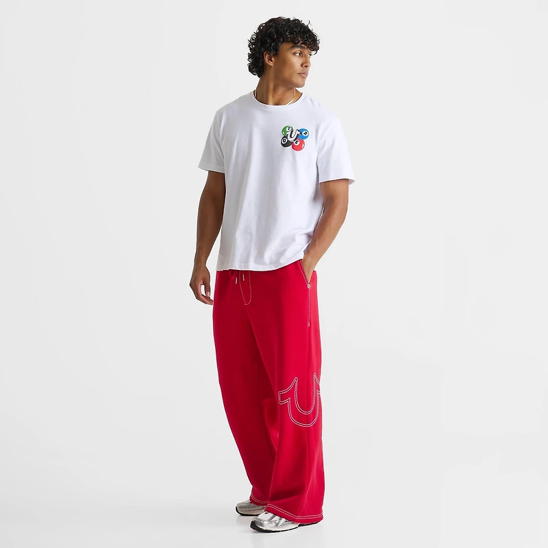 Men's True Religion Big T Baggy Fleece Sweatpants