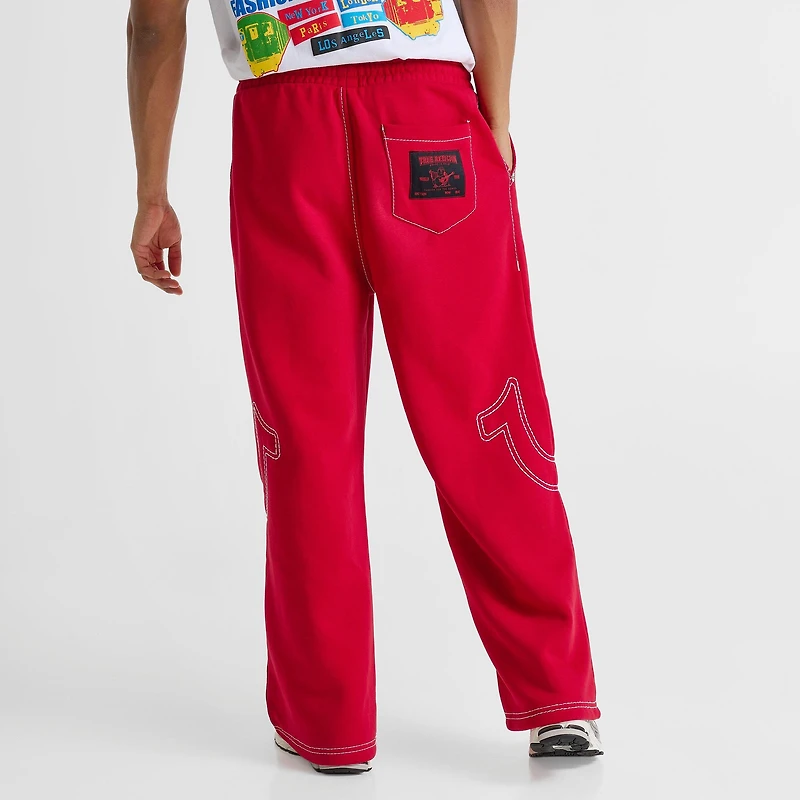 Men's True Religion Big T Baggy Fleece Sweatpants