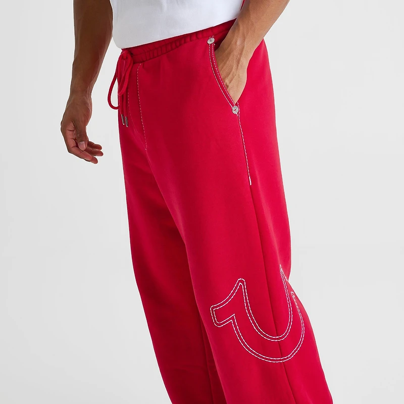 Men's True Religion Big T Baggy Fleece Sweatpants