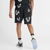 Men's True Religion Warped Logo Fleece Shorts