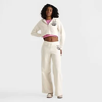 Women's Juicy Couture Crown Fleece Wide Leg Jogger Pants