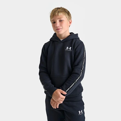 Boys' Big Kids' Under Armour Icon Fleece Taping Pullover Hoodie