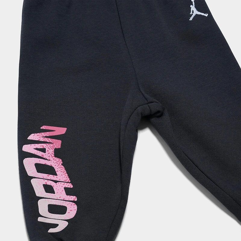 Girls' Infant Jordan Bubble Crewneck Sweatshirt and Jogger Pants Set