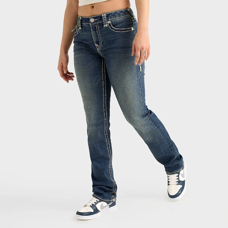 Women's True Religion Billie Super T Mid-Rise Straight Jeans