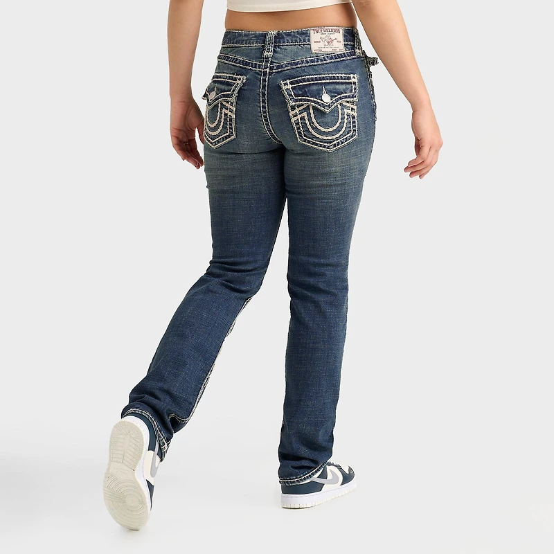 Women's True Religion Billie Super T Mid-Rise Straight Jeans