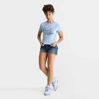 Women's True Religion Crystal Wing Short-Sleeve Baby T-Shirt