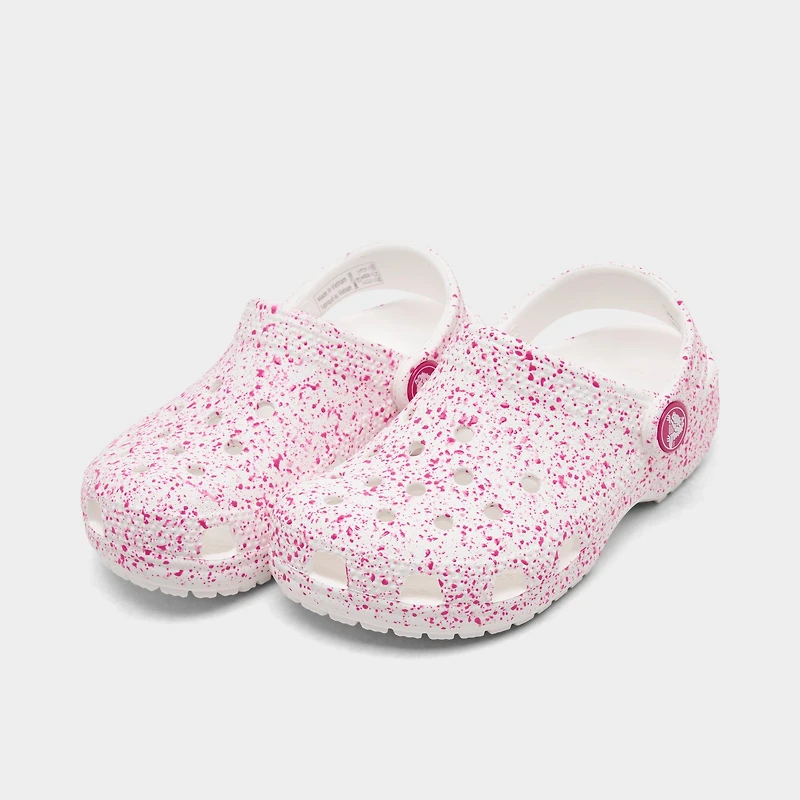 Girls' Toddler Crocs Paint Splatter Classic Clog Shoes