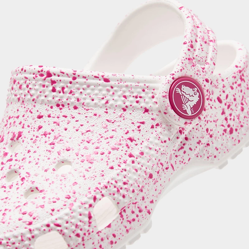 Girls' Toddler Crocs Paint Splatter Classic Clog Shoes