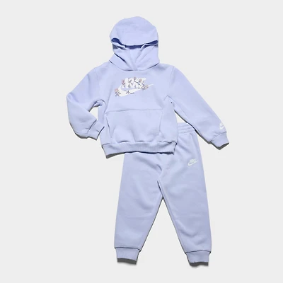Girls' Little Kids' Nike Floral Futura Hoodie and Joggers Set