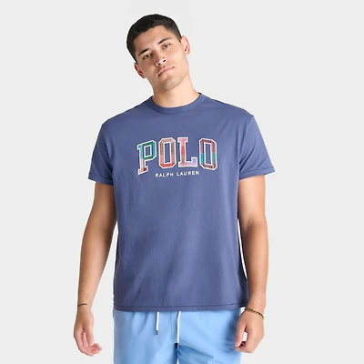 Men's Polo Ralph Lauren Plaid Logo Jersey T-Shirt