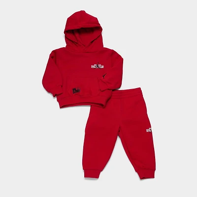 Infant Jordan Jumpman Stamp Pullover Hoodie and Jogger Pants Set