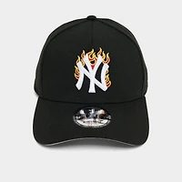 New Era New York Yankees MLB 9FORTY A-Frame Flames Snapback Hat