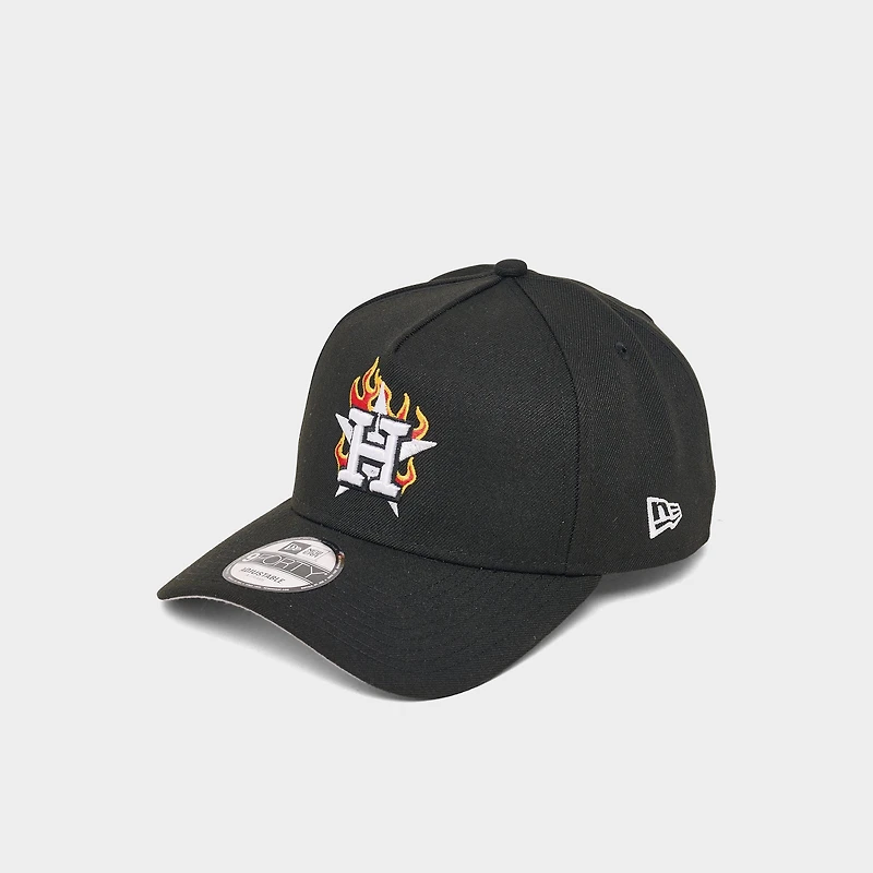 New Era Houston Astros MLB 9FORTY A-Frame Flames Snapback Hat