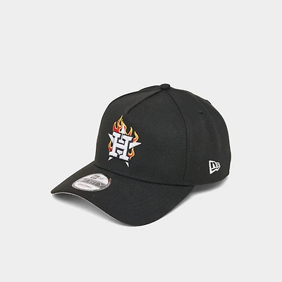 New Era Houston Astros MLB 9FORTY A-Frame Flames Snapback Hat