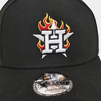 New Era Houston Astros MLB 9FORTY A-Frame Flames Snapback Hat