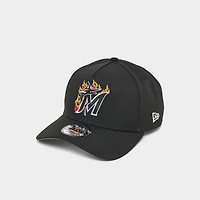 New Era Miami Marlins MLB 9FORTY Flames A-Frame Adjustable Snapback Hat