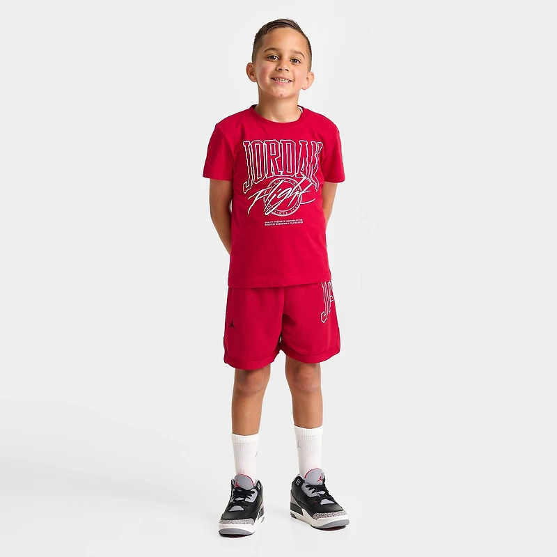 Little Kids' Jordan Beyond The Arc T-Shirt and Mesh Shorts Set