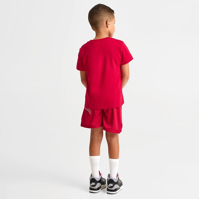 Little Kids' Jordan Beyond The Arc T-Shirt and Mesh Shorts Set