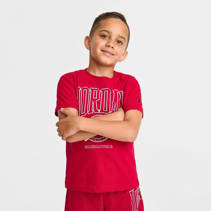 Little Kids' Jordan Beyond The Arc T-Shirt and Mesh Shorts Set