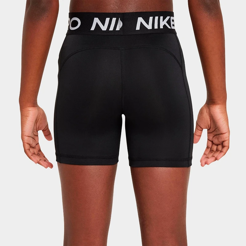 Girls' Big Kids' Nike Pro High-Waisted Bike Shorts