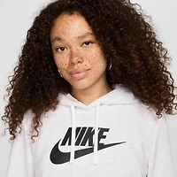 Women's Nike Sportswear Logo Club Fleece Pullover Hoodie