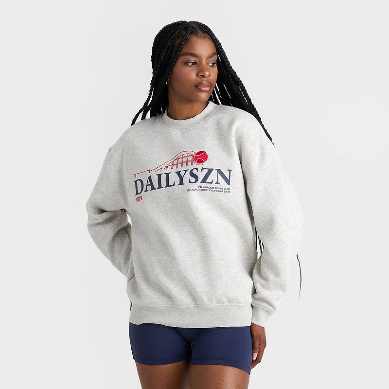 Women's DAILYSZN Tennis Crewneck Sweatshirt