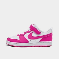 Girls' Little Kids' Nike Court Borough Low Recraft Stretch Lace Casual Shoes