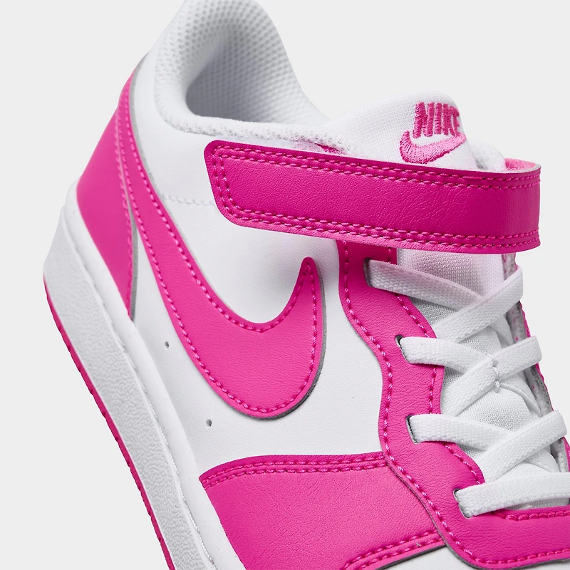 Girls' Little Kids' Nike Court Borough Low Recraft Stretch Lace Casual Shoes