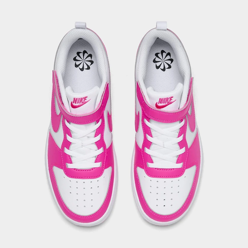 Girls' Little Kids' Nike Court Borough Low Recraft Stretch Lace Casual Shoes