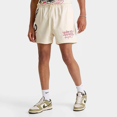 Men's Ed Hardy Dagger Rose Mesh Shorts