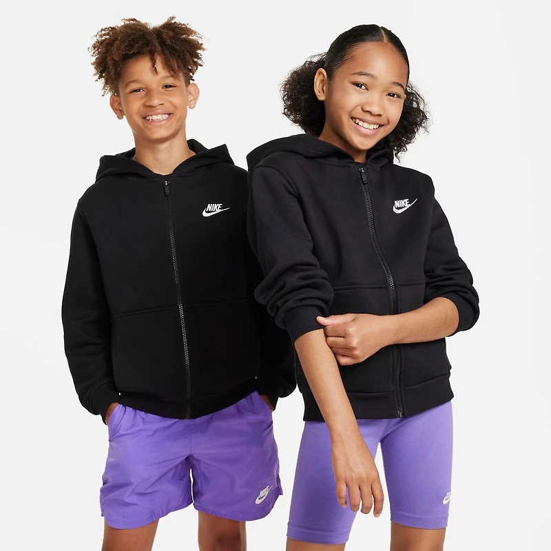 Big Kids' Nike Sportswear Club Fleece Full-Zip Hoodie