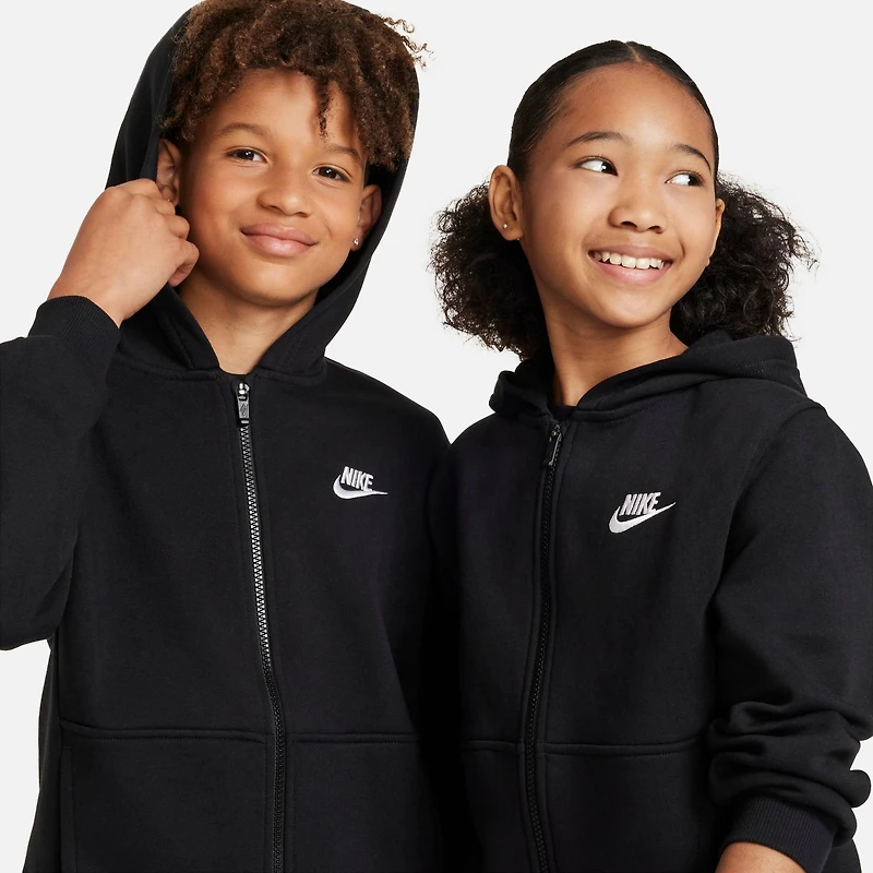 Big Kids' Nike Sportswear Club Fleece Full-Zip Hoodie