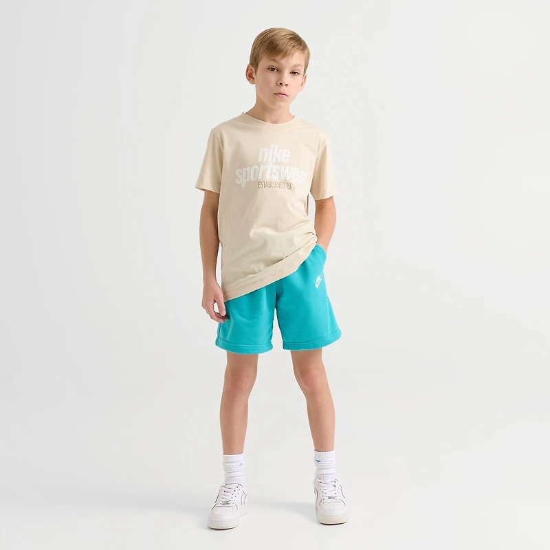 Big Kids' Nike Club French Terry Fleece Shorts