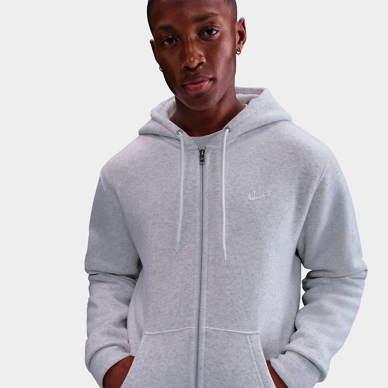Men's Nike Club Fleece Embroidered Premium Full-Zip Hoodie